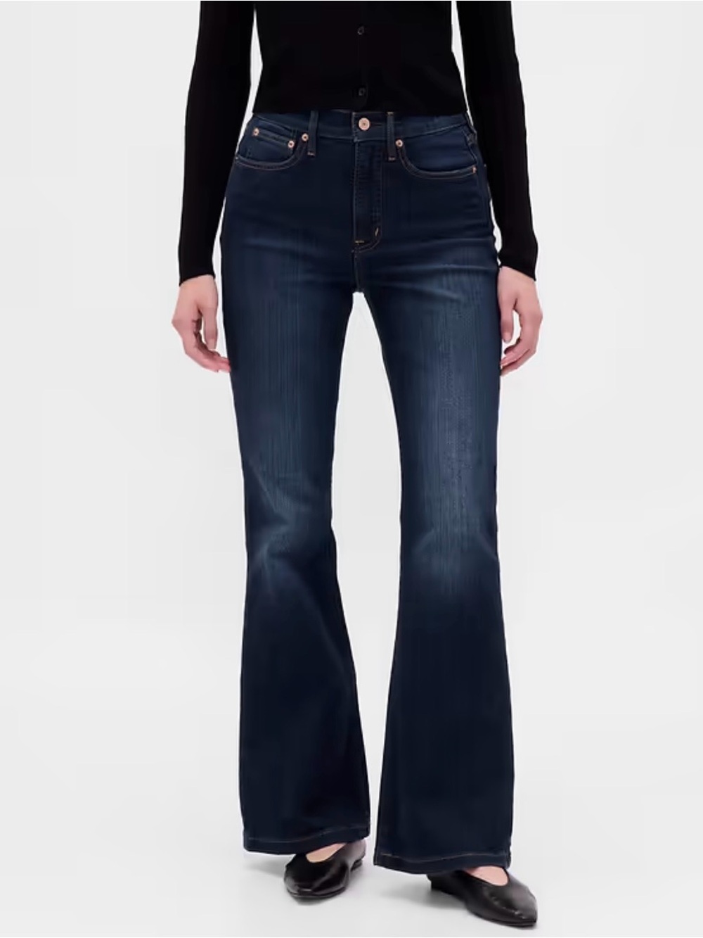 GAP Women's Dark Blue Flare Jeans 109